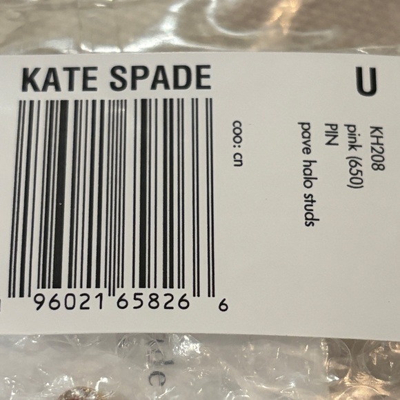 kate spade You're A Gem Pink Pave Halo Studs/NWT - Picture 8 of 8